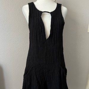 Free people black bathing suit coverup
